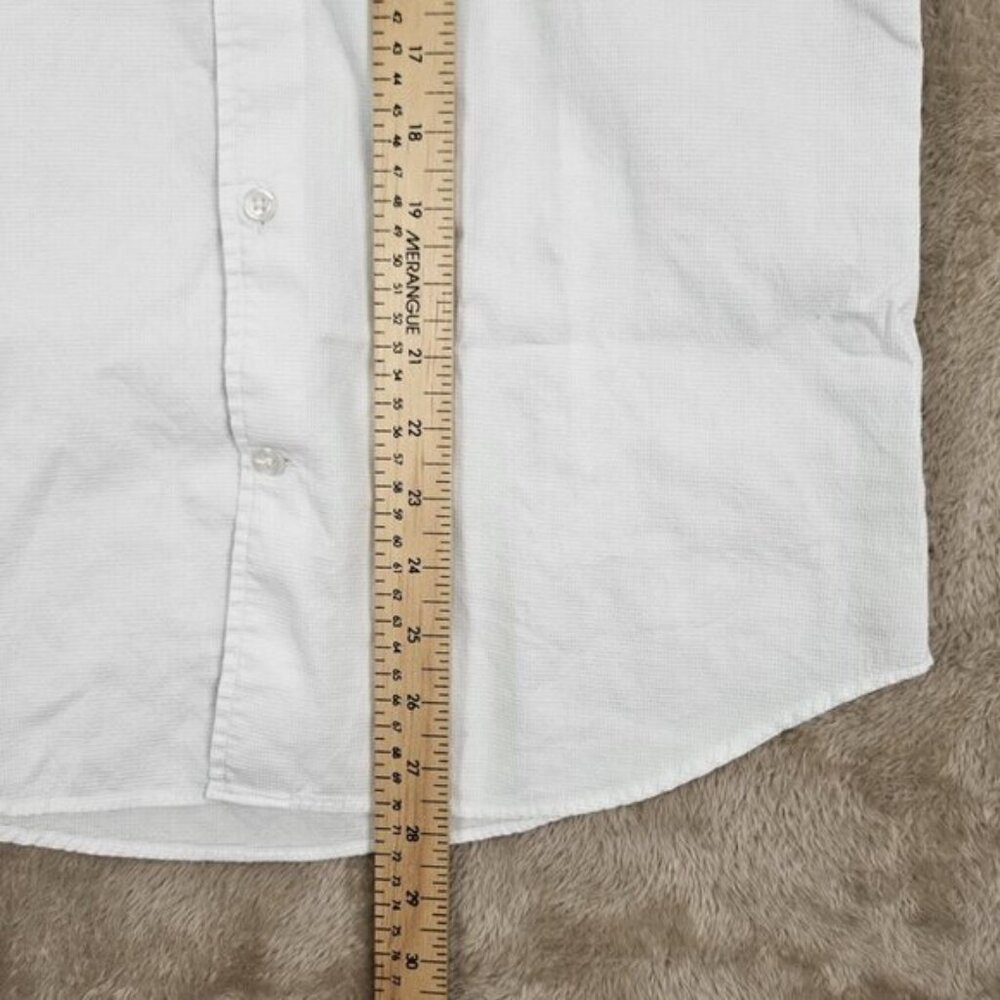 Massimo Dutti Finest Fabric Shirt Men's Size S White Long Sleeve Button-Down - Picture 4 of 10